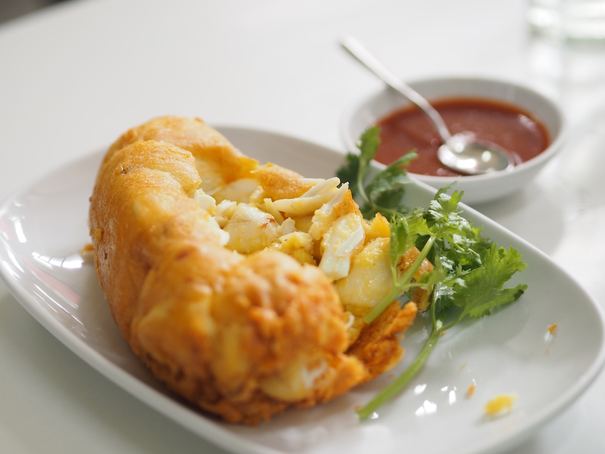 Crab omlet