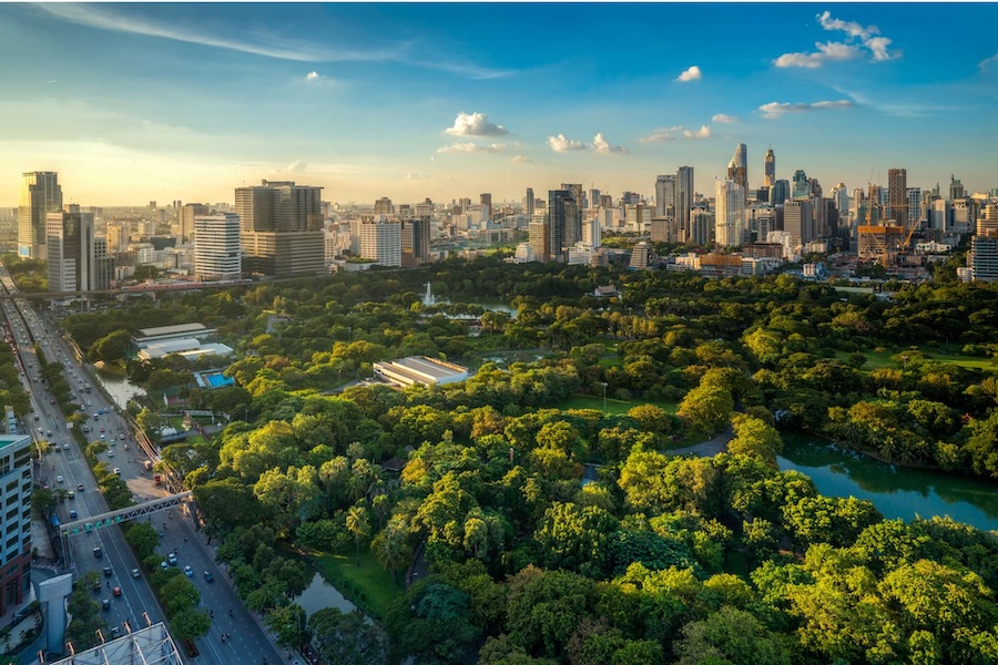 Lumphini Park in central Bangkok