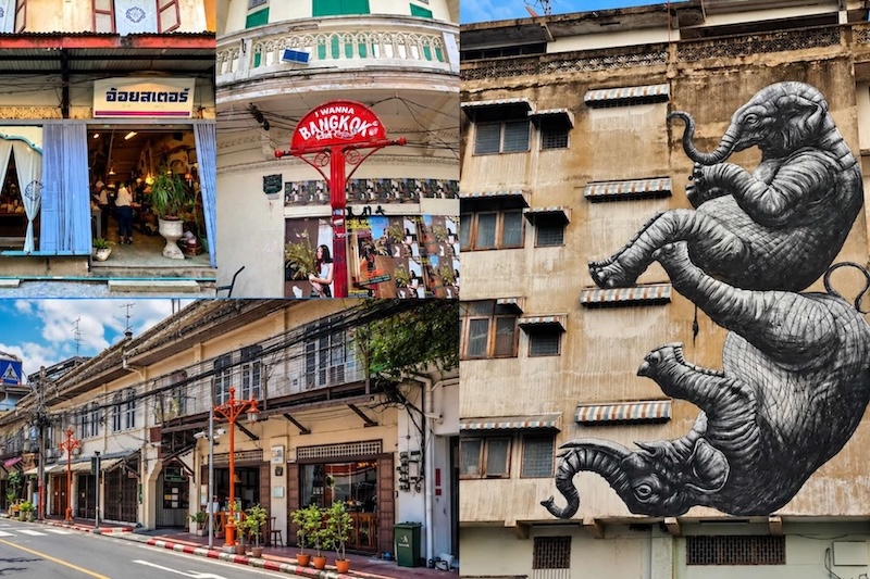 Cafés and creative spaces on Songwat Road, Bangkok